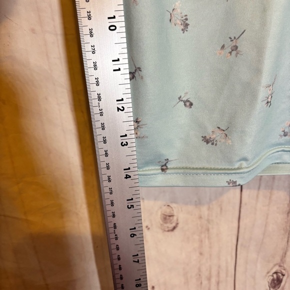 Vintage Cropped Coquette Girly Light Blue Floral Lace Trim Corset Top Small - Picture 8 of 8